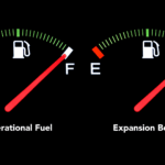 Dual fuel gauges illustrating the difference between operational cash flow and expansion financing for small businesses.