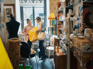 Boutique clothing store using a retail business loan